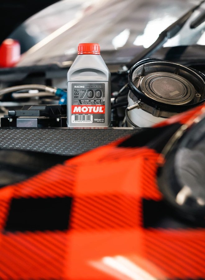 Motul RBF 700 Factory Line Racing Brake Fluid, Full Synthetic DOT 4 Brake Fluid with High Boiling Point, for Hydraulic and Clutch Systems, for Extreme Temperatures - Image 2